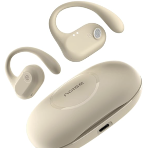 Noise Pure Pods Wireless Open Ear Earbuds with AirWave™ Technology,Up-to 80H Playtime,Quad Mic with ENC,16mm Neodymium Dynamic Driver,Detachable Pure Band,BTv5.3 (Zen Beige)